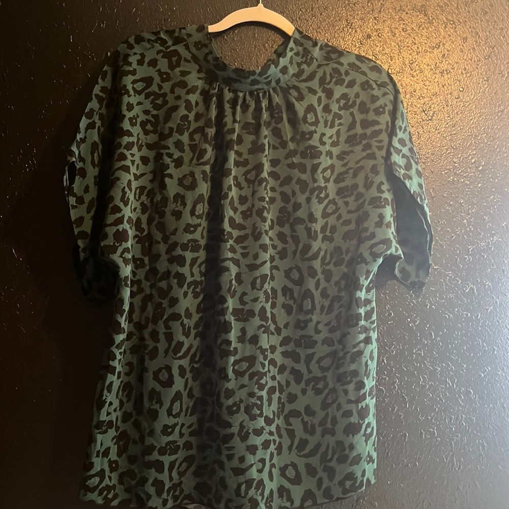 women’s leopard blouse